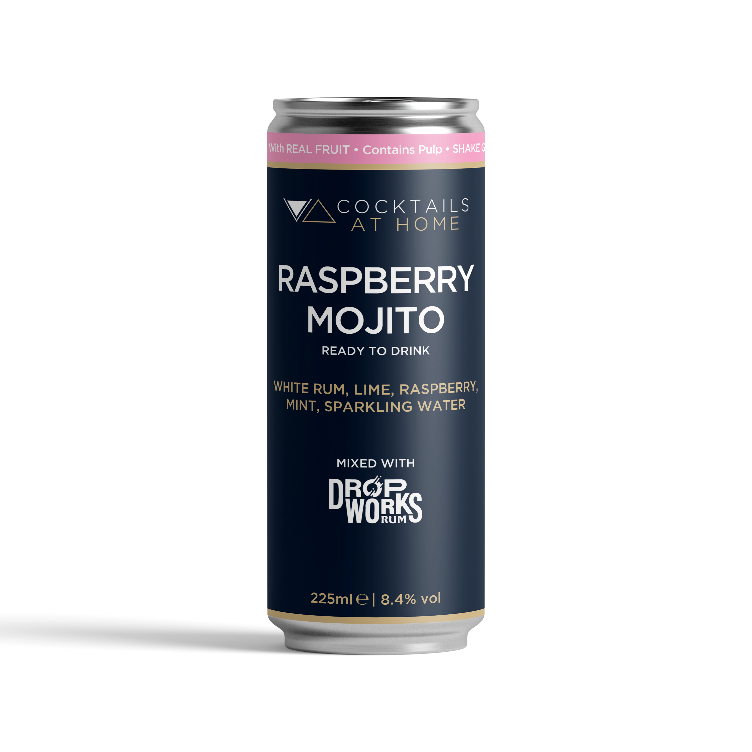 Raspberry Mojito ready-to-drink cocktail can